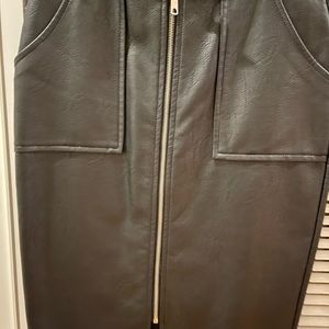 ‘Leather’ pencil skirt